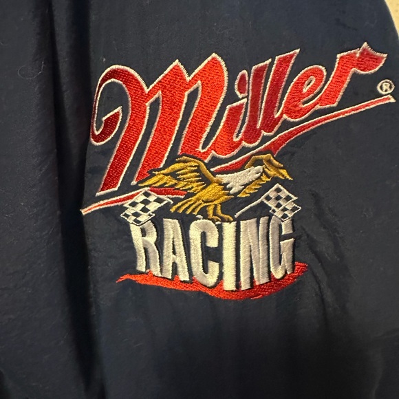Chase Authentics Nascar Racing Rusty Wallace #2 Miller Pullover Windbreaker M - Picture 3 of 5